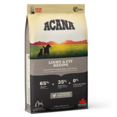 ACANA Light&Fit sausas ėdalas šunims