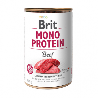 Brit Care Mono Protein Beef konservai šunims