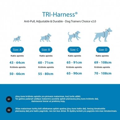BullyBillows TRI-Harness petnešos nuo tempimo turkio 11
