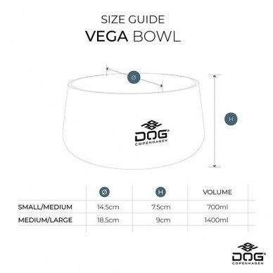 DOG Copenhagen Vega Bowl dubenėlis pilkas 5