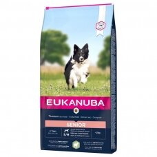 Eukanuba Dog Senior Small Medium Breed Lamb Rice pašaras šunims