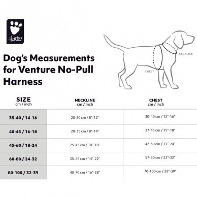 Hurtta Venture No-Pull petnešos šunims rožinės 4