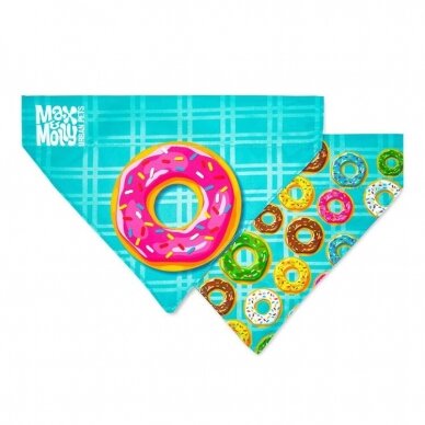 Max&Molly Donuts dvipusė bandana skarelė šunims