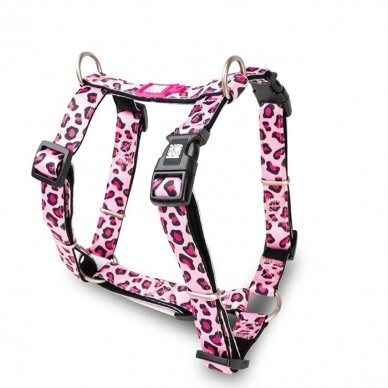 Max&Molly H-Harness Leopard Pink petnešos šunims