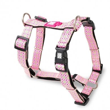 Max&Molly H-Harness Retro Pink petnešos šunims