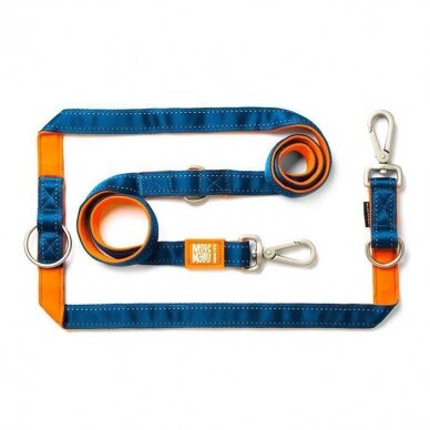 Max&Molly Multi-Leash Matrix daugiafunkcinis pavadėlis oranžinis