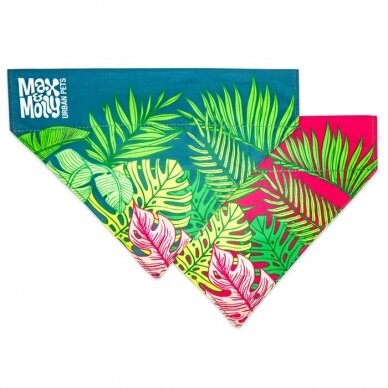 Max&Molly Tropical dvipusė bandana skarelė šunims