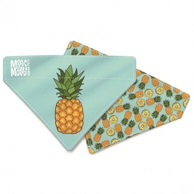 Max&Molly Sweet Pineapple dvipusė bandana skarelė šunims