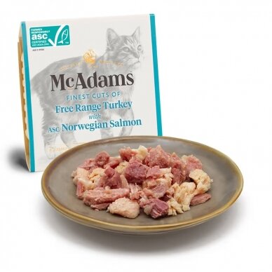 McAdams Free Range Turkey with Norwegian Salmon šlapias maistas katėms