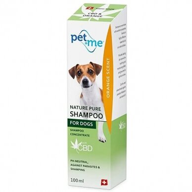 Pet+Me Nature Pure Orange apelsinų kvapo šampūnas