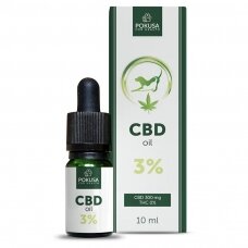 Pokusa CBD Oil 3% 10ml CBD aliejus su lašišos aliejumi šunims ir katėms